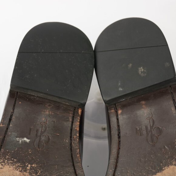 Cole Haan Mens Pinch Tassel Loafer Size 9.5 D Burgundy Moc Slip On Dress Shoe - Picture 10 of 12